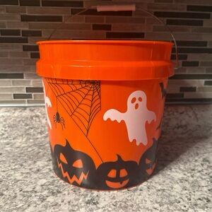 Halloween Orange Trick-or-Treat Bucket